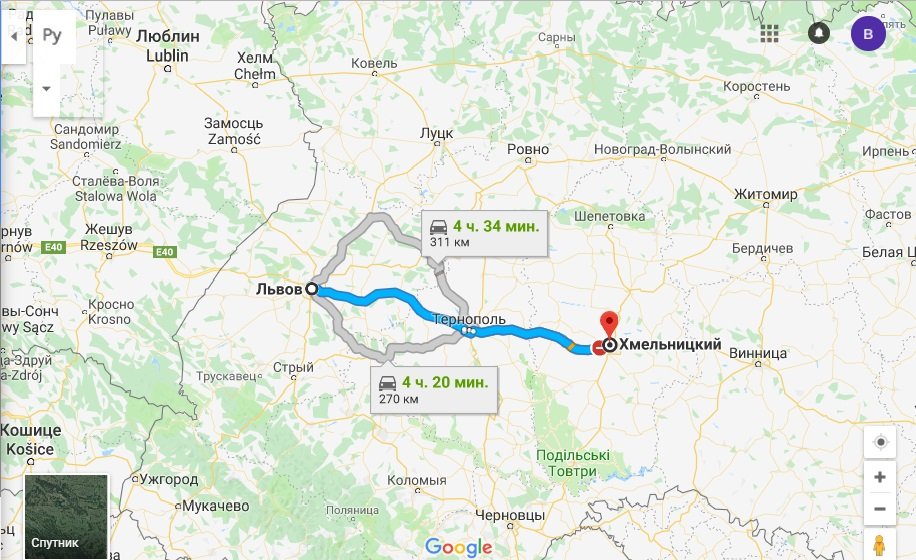 Такси Львов Хмельницкий
