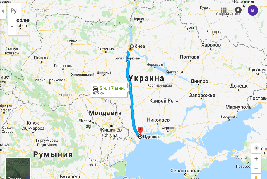 Такси Киев Одесса