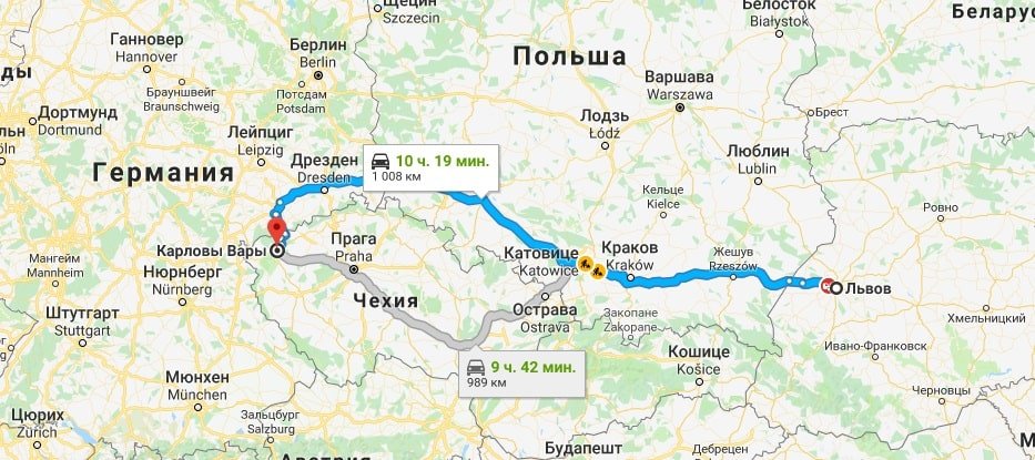 Трансфер Львов Чехия